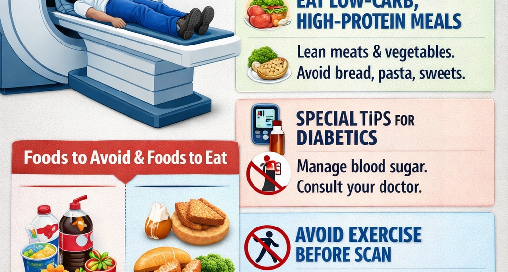 diet before pet scan for cancer