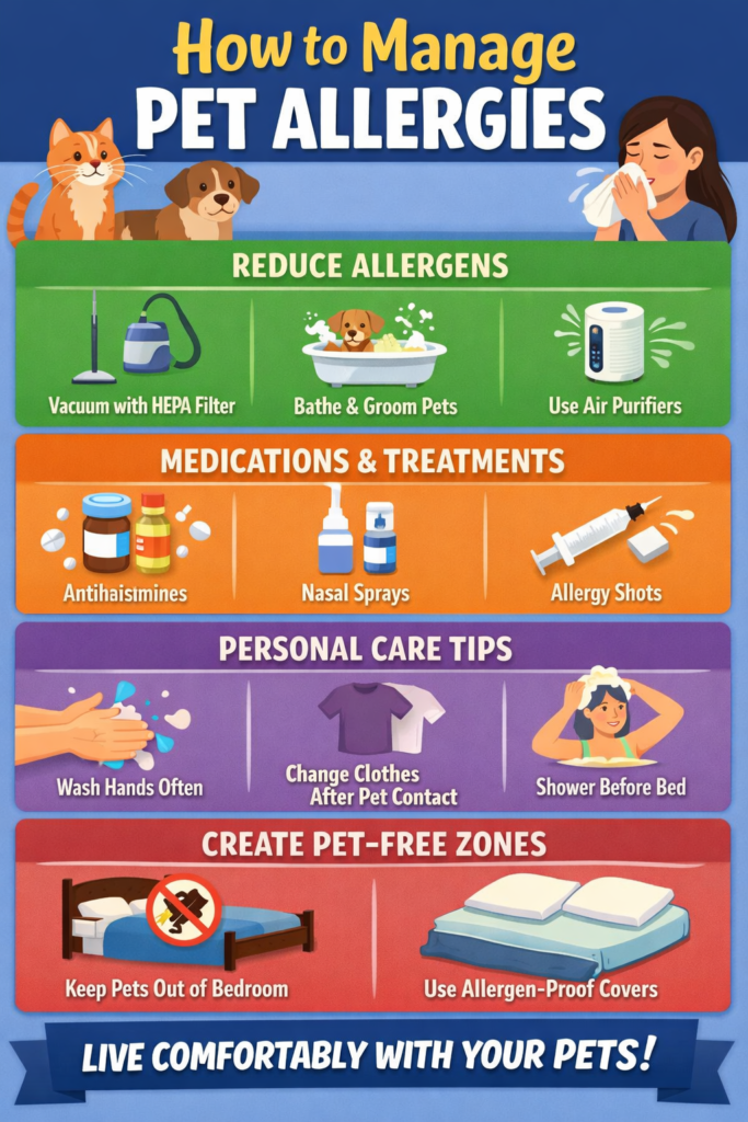 how to manage pet allergies​