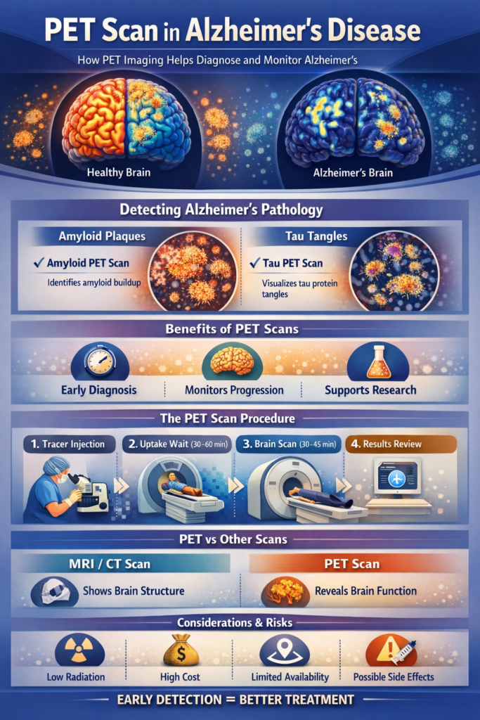 pet scan in alzheimers disease